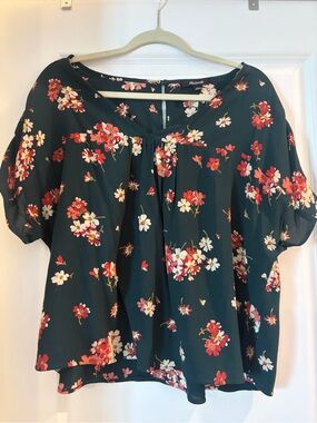 Madewell Rhyme Top in Spruce Blooms
